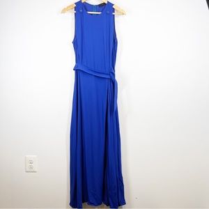 BGL Blue Midi Wrap Skirt Dress